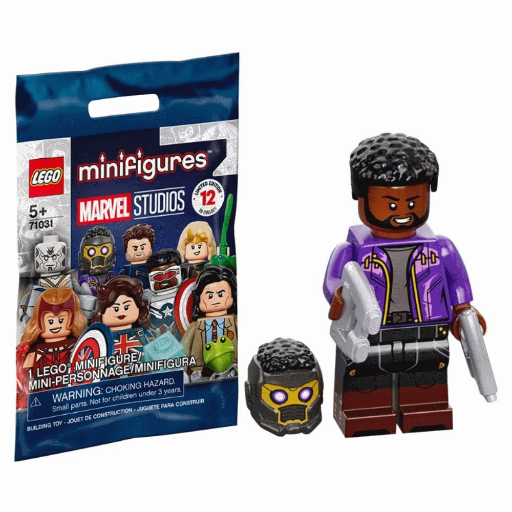 Конструктор LEGO Minifigures Marvel Studios #1 71031 Звёздный лорд Т'Чалла  #1