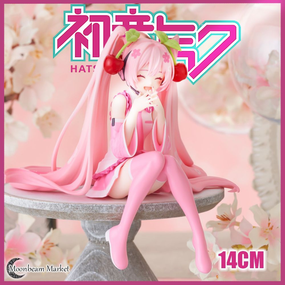 Фигурка Хатсуне Мику / Miku Hatsune розовая сакура 14CM купить на OZON ...