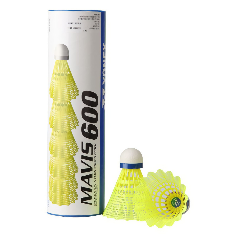 Воланы пластиковые Yonex Mavis 600, 6шт, скорость Средняя #1