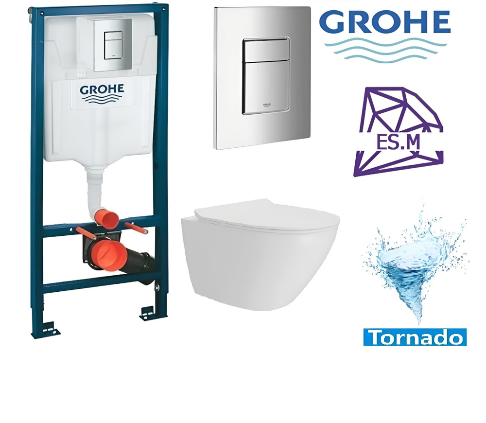 Инсталляция GROHE с унитазом ES.M #1