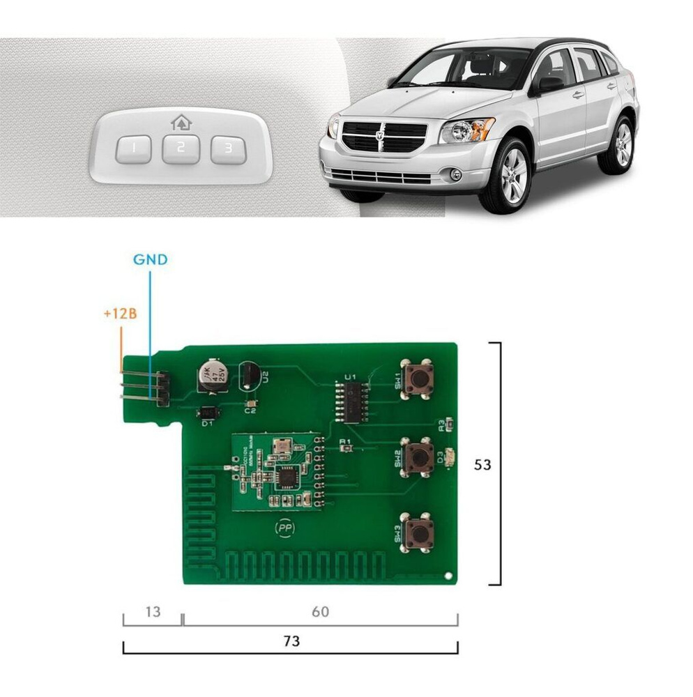 Встраиваемый пульт для для Dodge Caliber #1