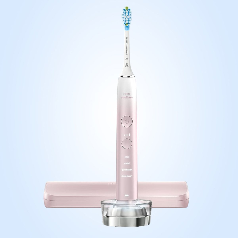 Электрическая зубная щетка Philips Sonicare DiamondClean 9000 HX9911/84, розовая, 4 режима, датчик давления, #1