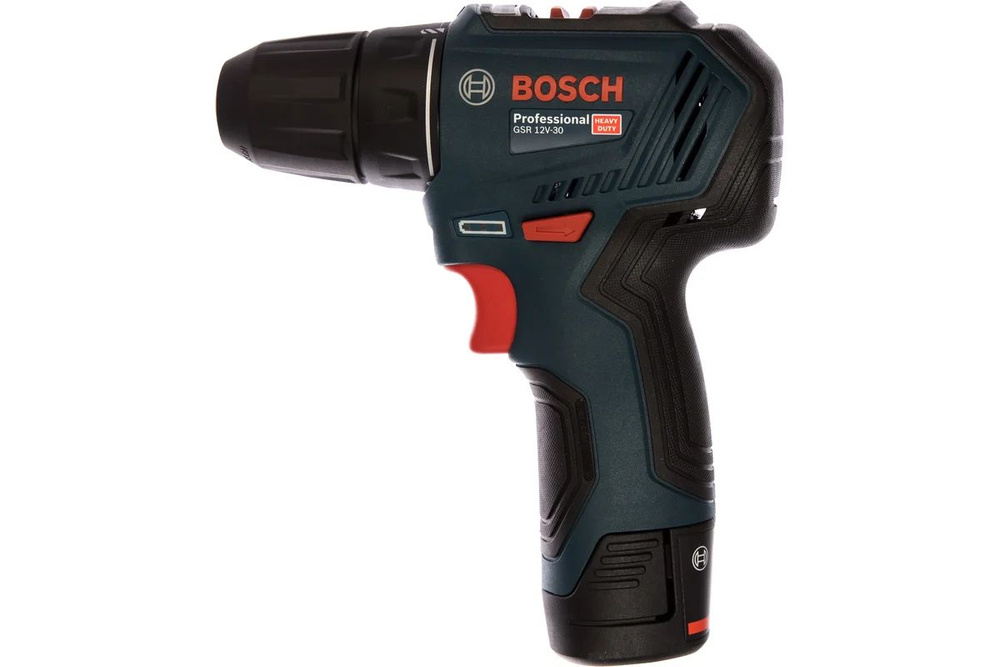 Дрель BOSCH акк. GSR 12V-30 (12В,Li-Ion,2х2Ач,0-420/1600об/мин,30Нм,БЗП 1-10мм,б/щ) 0,9кг кейс  #1