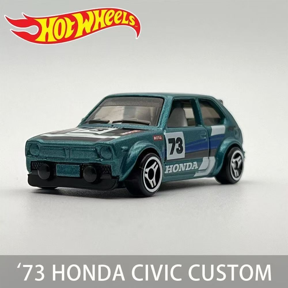 Mattel Hot Wheels 2024 73 HONDA CIVIC CUSTOM C4982, имитационная модель автомобиля, детская игрушка  #1