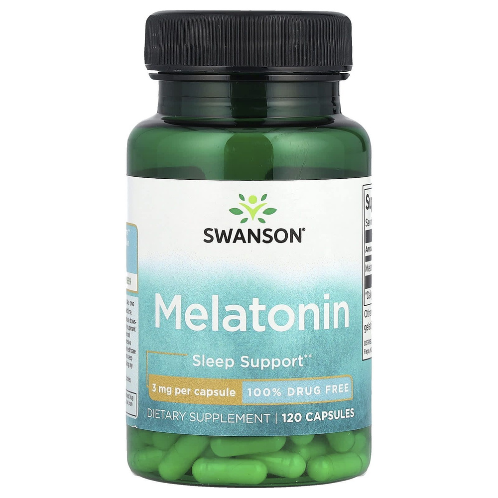 Мелатонин, Swanson Melatonin, 3 мг, 120 капсул купить на OZON по низкой ...