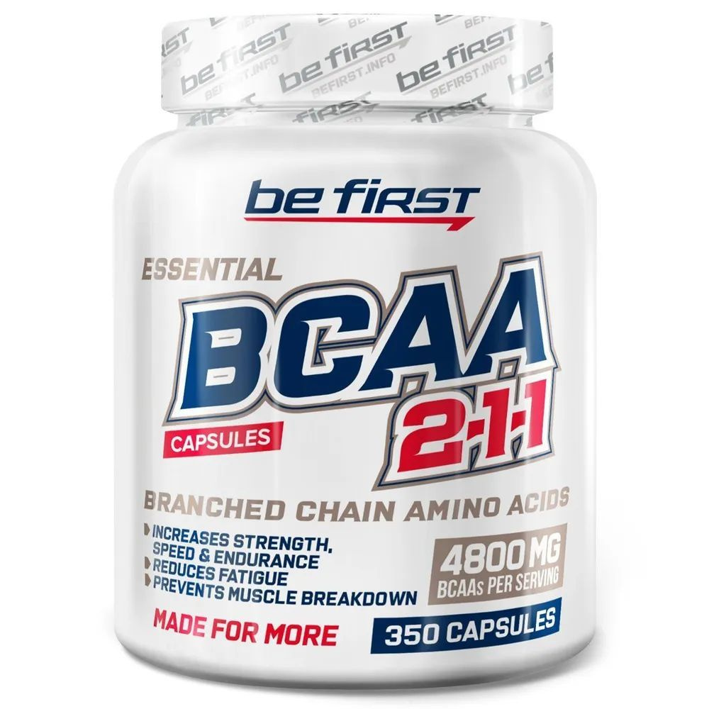 BeFirst BCAA 2.1.1 Аминокислоты 350 капсул. Удобная форма приёма.  #1