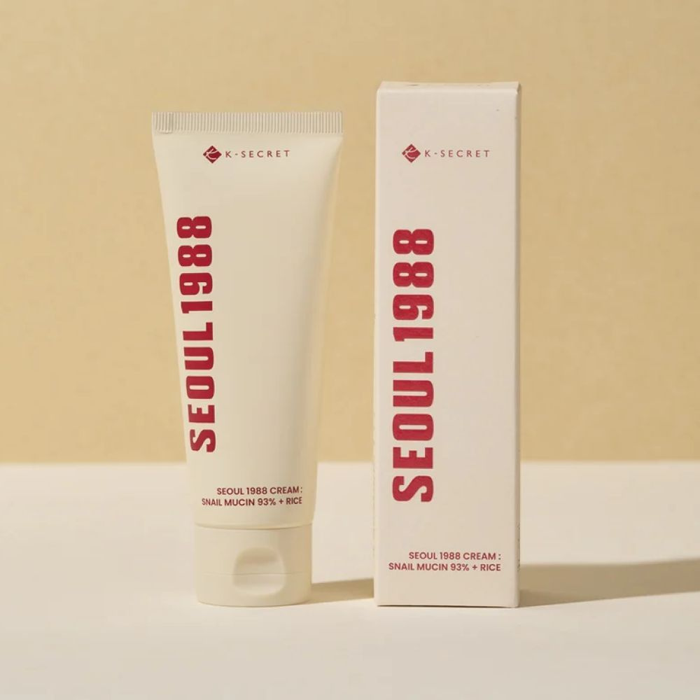 K-SECRET SEOUL 1988 Cream: Snail Mucin 93% + Rice крем для лица с муцином улитки и экстрактом риса, 100 #1