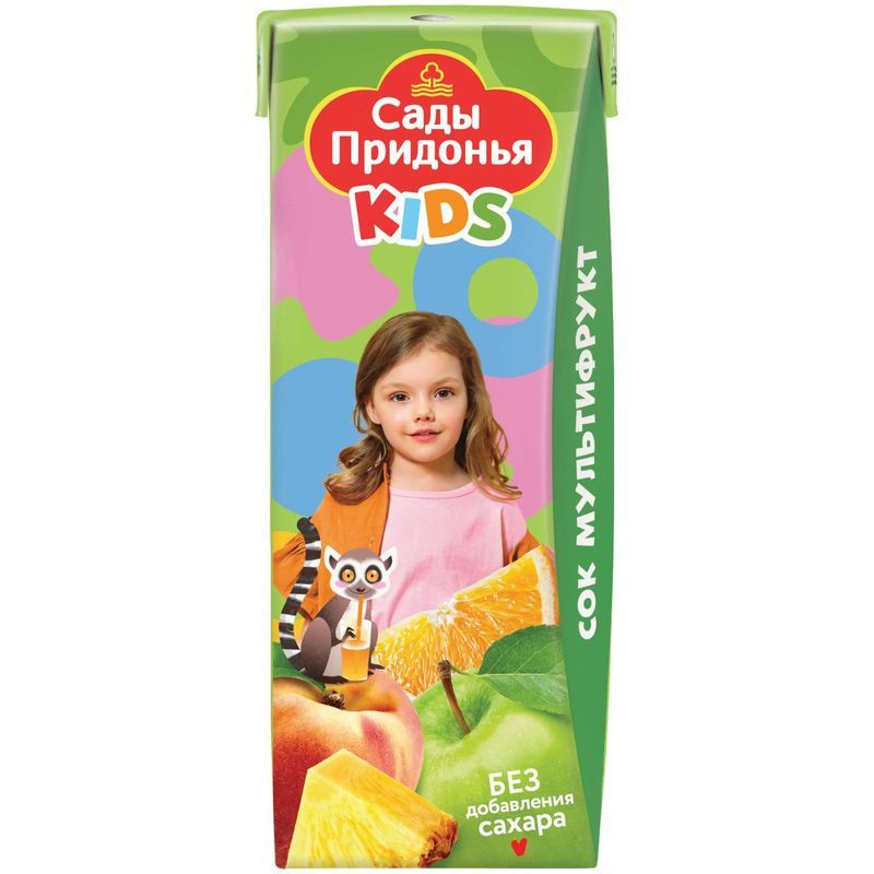 Сок Сады Придонья Kids мультифруктовый с мякотью, 200мл #1