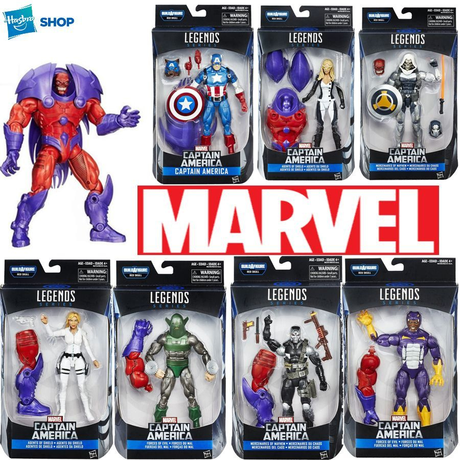 Фигурки Hasbro Серия 6-дюймовых подвижных кукол Marvel Legends Attack (Красный череп), 1 набор из 7  #1