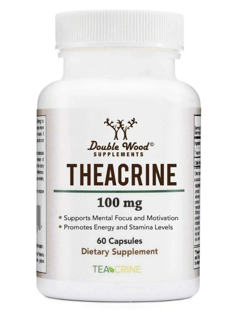 Double Wood Supplements Теакрин Thecrine 100 мг 60 капсул #1