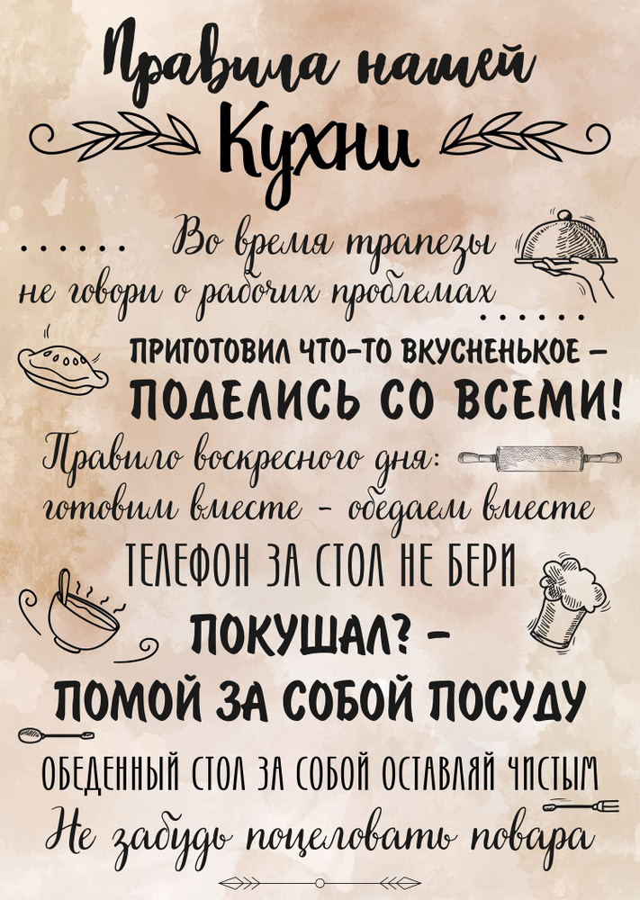 Постер Правила Кухни #1