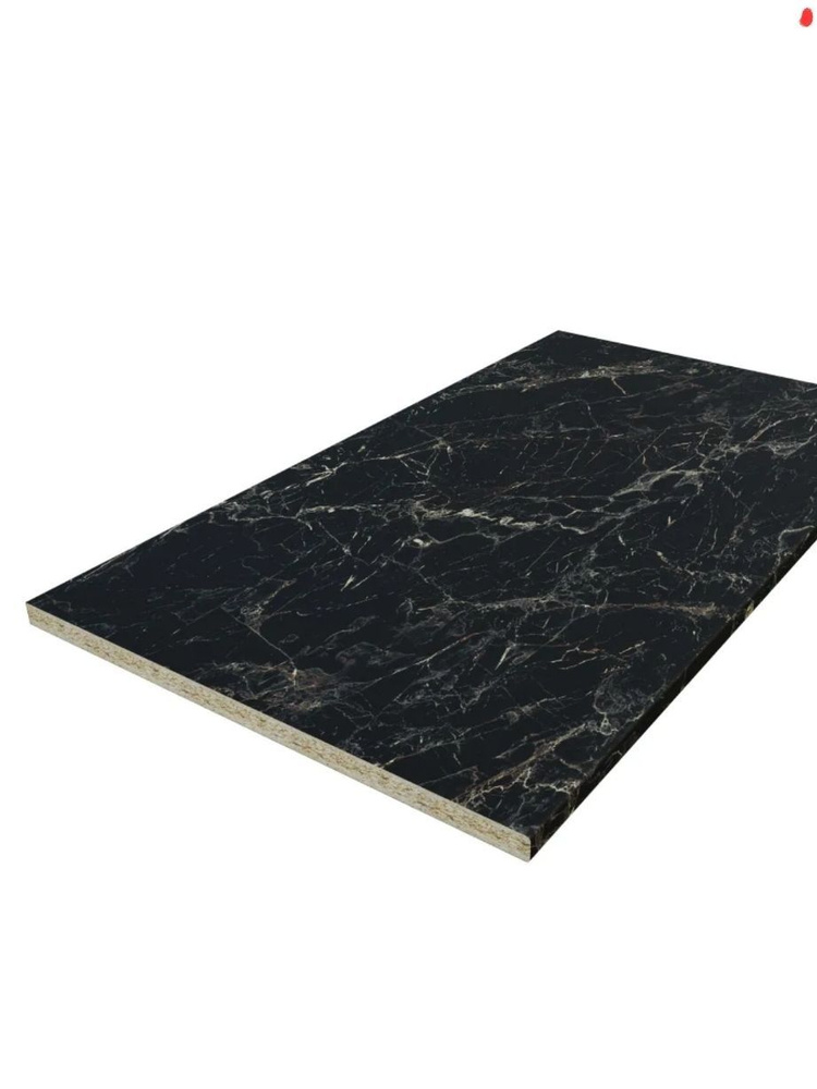 Столешница для кухни 38мм цвет Мрамор Марквина чёрный 800*600мм  #1