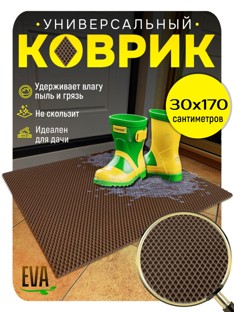 ТКАНС Коврик придверный 30x170 см #1