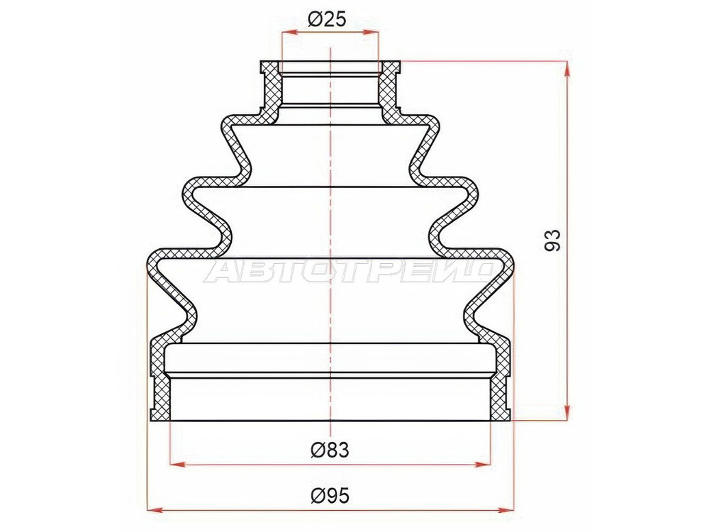 Пыльник шруса наружный KIA K5 20-/TOYOTA VITZ NSP135