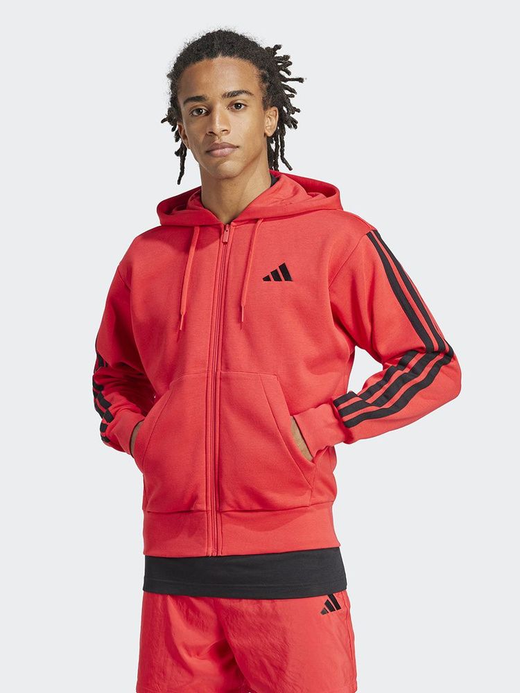 Толстовка adidas Sportswear M 3S FL FZ HD #1