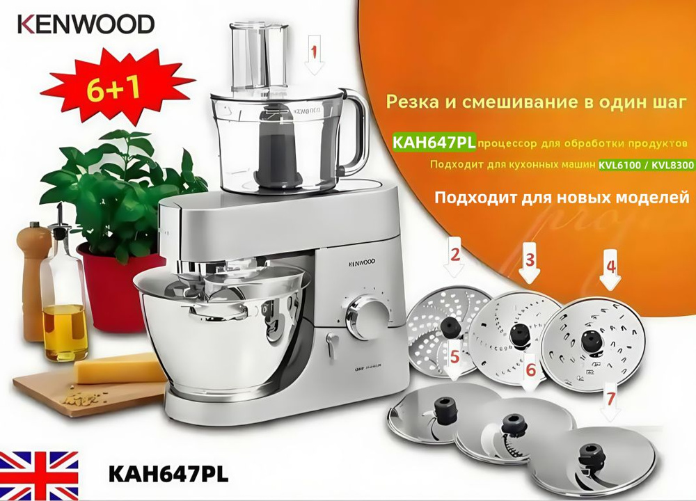 Насадка кухонный комбайн Kenwood KAH647PL #1