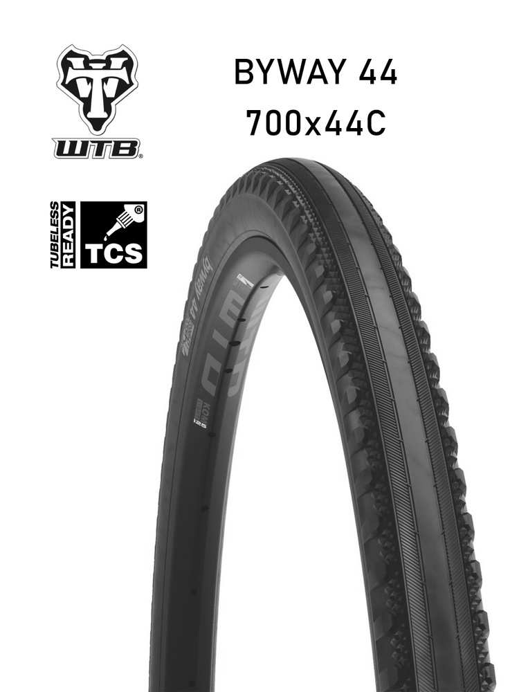 Покрышка бескамерная 700x44C WTB Byway Road TCS tire black купить