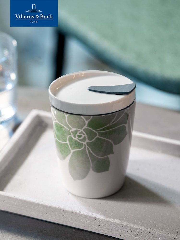 Стакан для кофе и чая с крышкой 290 мл, Coffee To Go Socculente, like. by Villeroy & Boch, Премиум-Фарфор #1