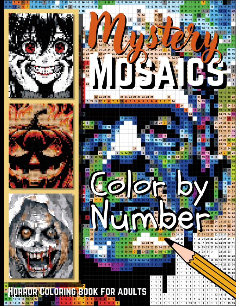 Раскраска по номерам Color Number Creepy 50 Pixel #1