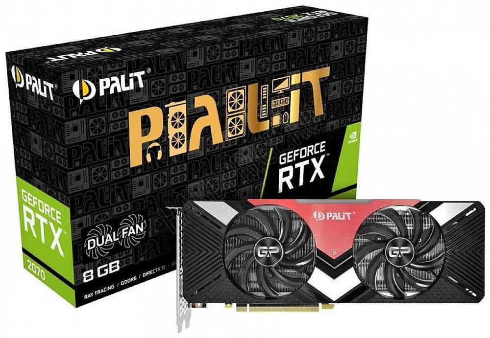 Palit GeForce RTX 2070 Dual 8GB 動作品 グラボ Видеокарта Palit GeForce RTX 2070, 8 ГБ PCI Express 3.0/3.1 x16