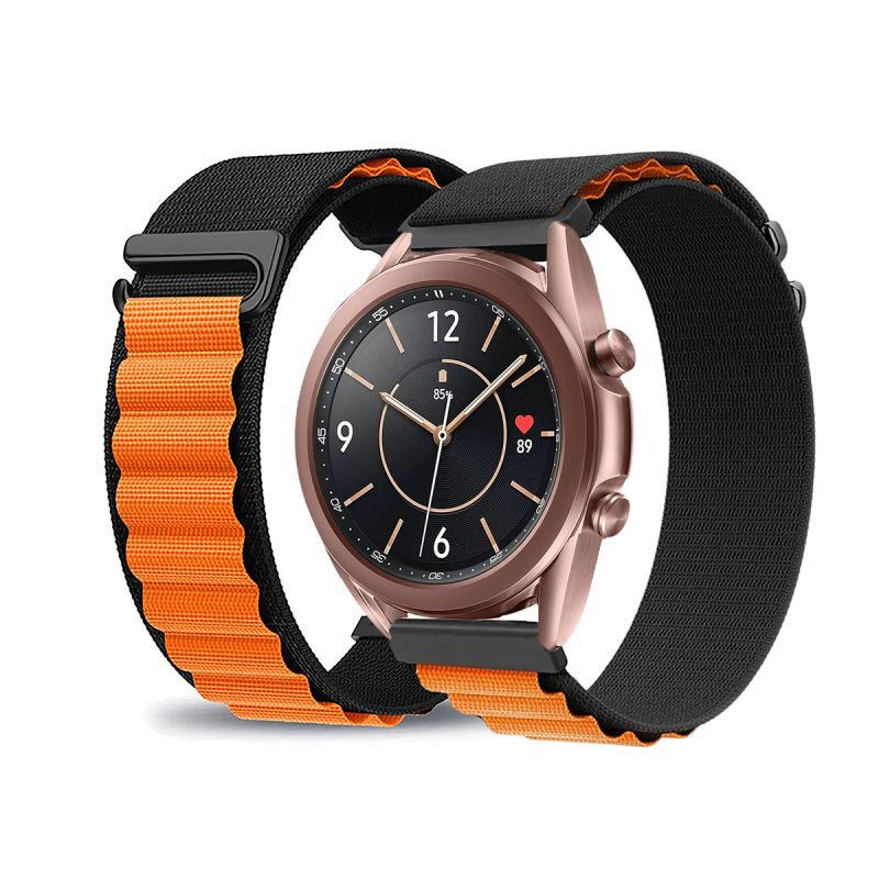 Нейлоновый тканевый ремешок для Samsung Galaxy Watch 42мм/ 3 41мм фитнес браслет, C-образная застежка/ #1