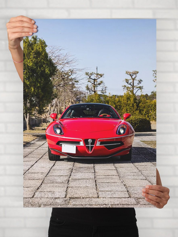 Плакат на стену для интерьера Легенды Авто (Альфа Ромео Диско Вольанте - Alfa Romeo Disco Volante 3) #1