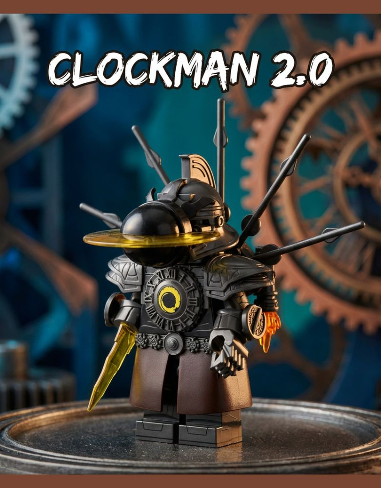Конструктор скибиди туалет CLOCKMAN 2.0 фигурки skibidi #1