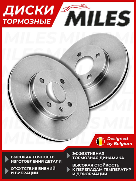 MILES Диск тормозной передний
