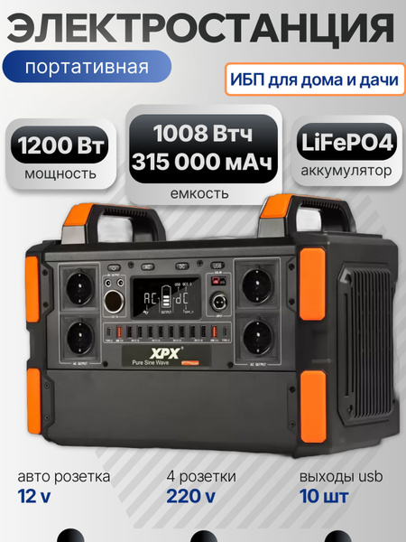 Внешний аккумулятор (Power Bank) XPX Portable Power Station купить
