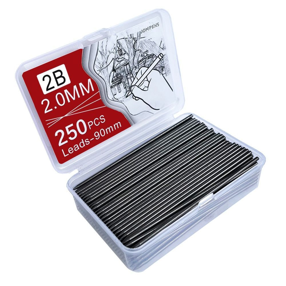 Грифель для карандаша 2 мм, твердость: 2B (2 Мягкий), 1 шт. купить на ...