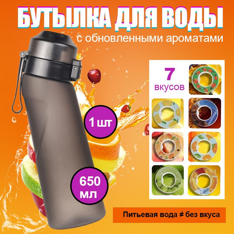 Бутылка с картриджами для вкуса с ароматизатором air up sport, капсулы ...