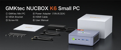 ミニPC GMKtec Nucbox K6 Ryzen 7 7840hs 32GB+1TB GMKtec Мини-ПК GMKtec K6 (AMD Ryzen 7 7840HS, RAM 32 ГБ, SSD 1024