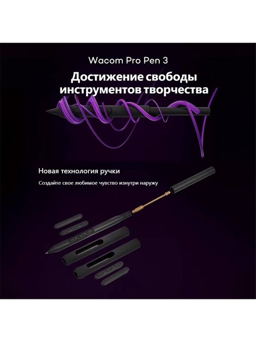 Перо для графического планшета Wacom Pro Pen 3 ACP50000DZ, 8192