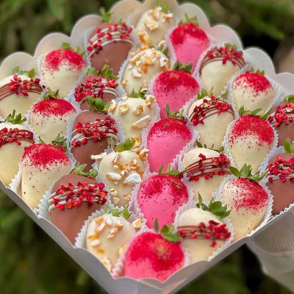 Клубника в шоколаде АМЕЛИ Набор в коробке "Cherry Love" - M, вариант, фото 4