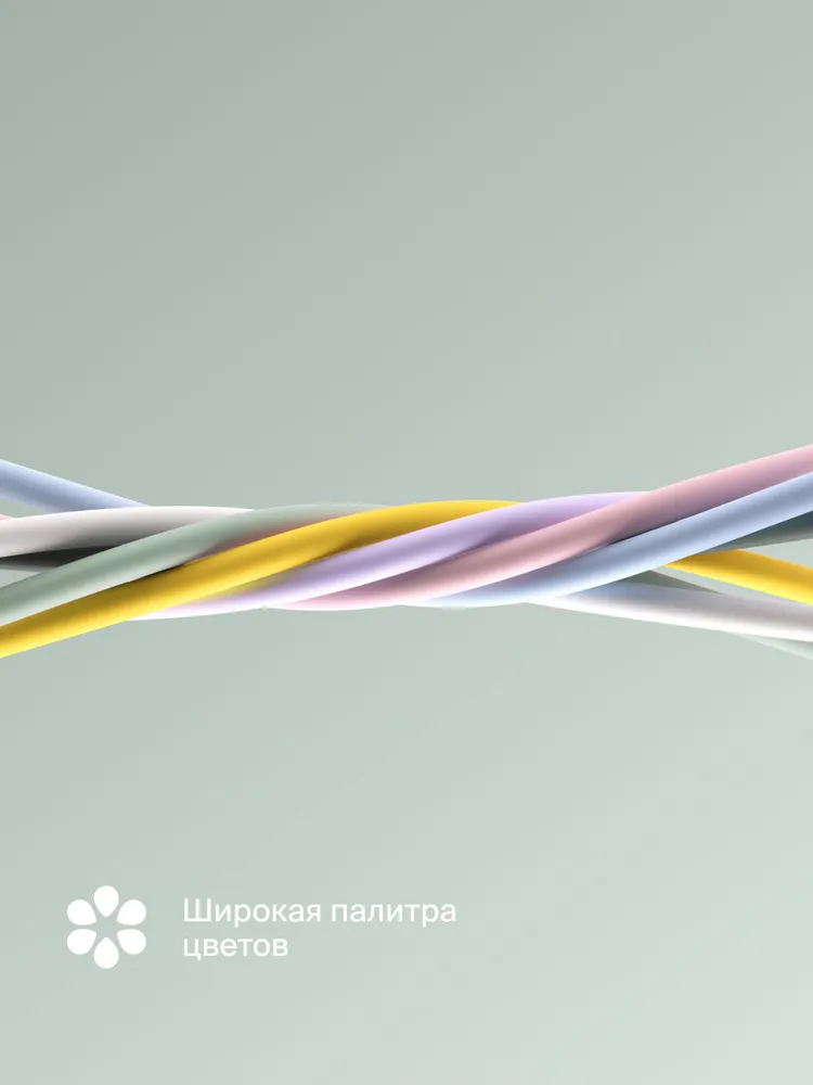 Кабель COMMO Jelly USB Type-A - Lightning MFI, 1,2 м Commo Light Gray (светлый серо-зеленый), Яндекс Фабрика, 1,2 м, фото 6