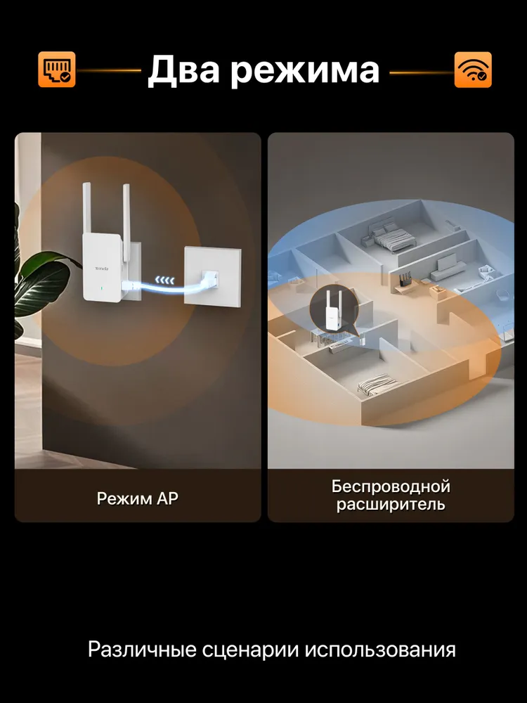 Усилитель Wi-Fi сигнала Tenda A23,1500Mбит/с,wifi6,1000 Mбит/с скорость Ethernet, вариант, фото 3
