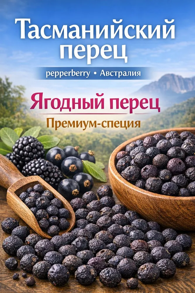 Тасманийский перец ягоды австралийская специя pepperberry с ягодным ароматом 10 гр #1