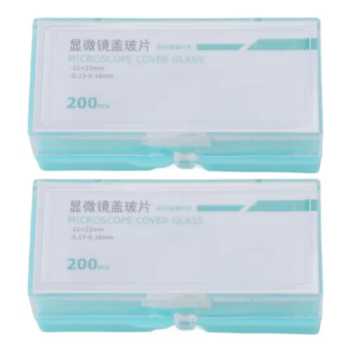 Стеклянные покровные стекла для микроскопа 22x22 мм, 400 шт. стандартные квадратные предметные стекл