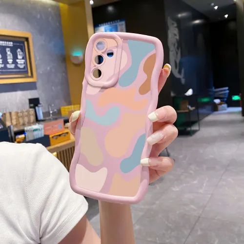 Чехол на Самсунг галакси Samsung S23 Картины моранди Корпус телефона с волновой рамкой защищен от сб