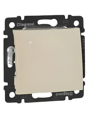 Valena Classic Выключатель 1-клавишный 10А безвинтовое крепление слоновая кость