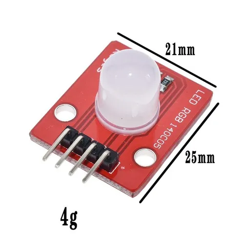 2pcs Полноцветный светодиодный модуль RGB 10мм высокой яркости, совместим с Arduino и микроконтролле