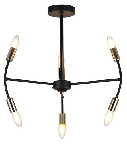 Люстра Hiper Tineo H122-6 потолоч. черный