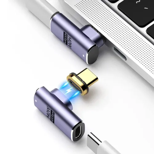 Адаптер Type C мощностью 140 Вт для зарядки и передачи данных, 24 иглы разъем магнитного кабеля 8K @