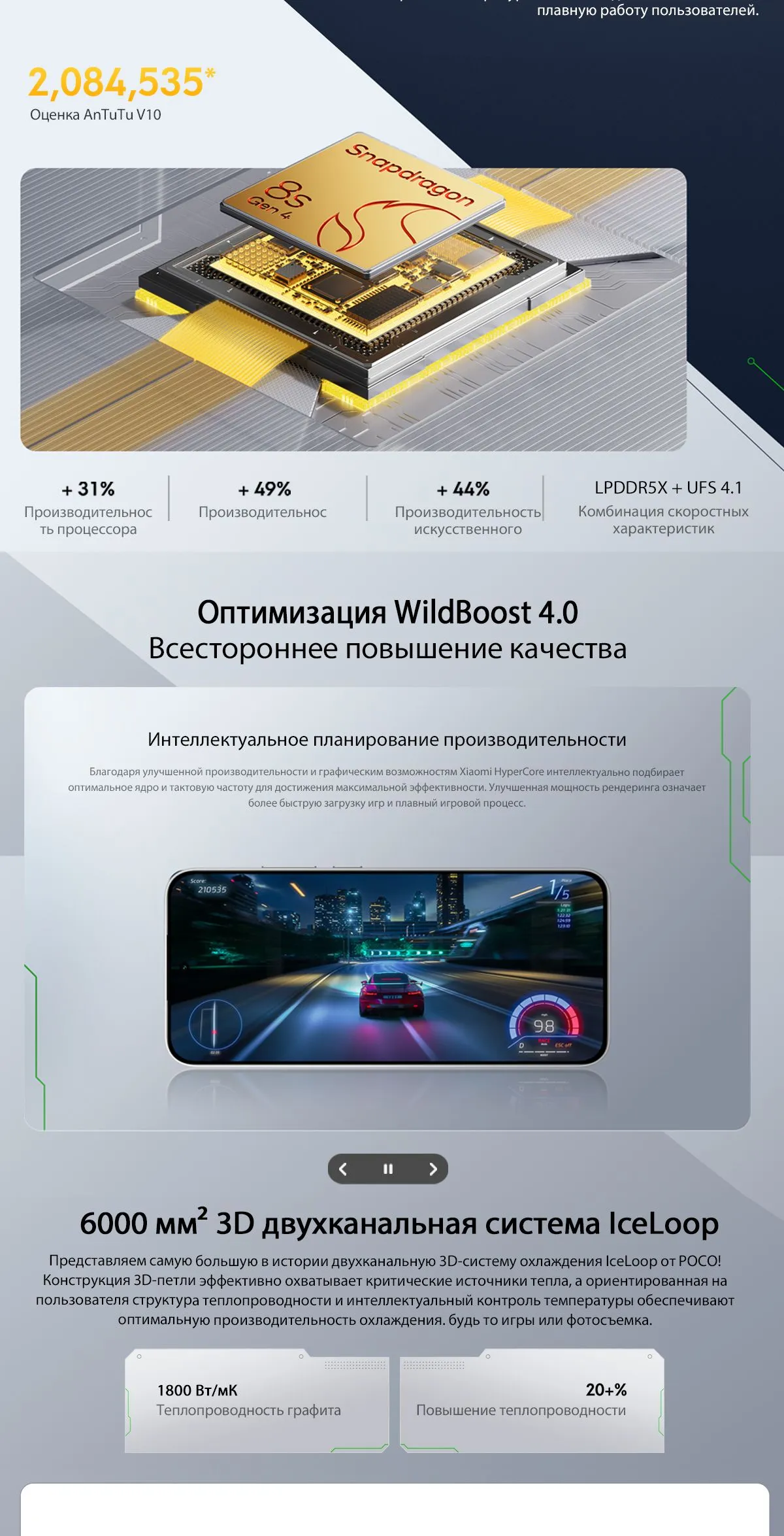Купить Xiaomi Poco F7 (12/256) Silver в Донецке Макеевке ДНР Купить Xiaomi Poco F7 (12/256) Silver в Донецке Макеевке ДНР