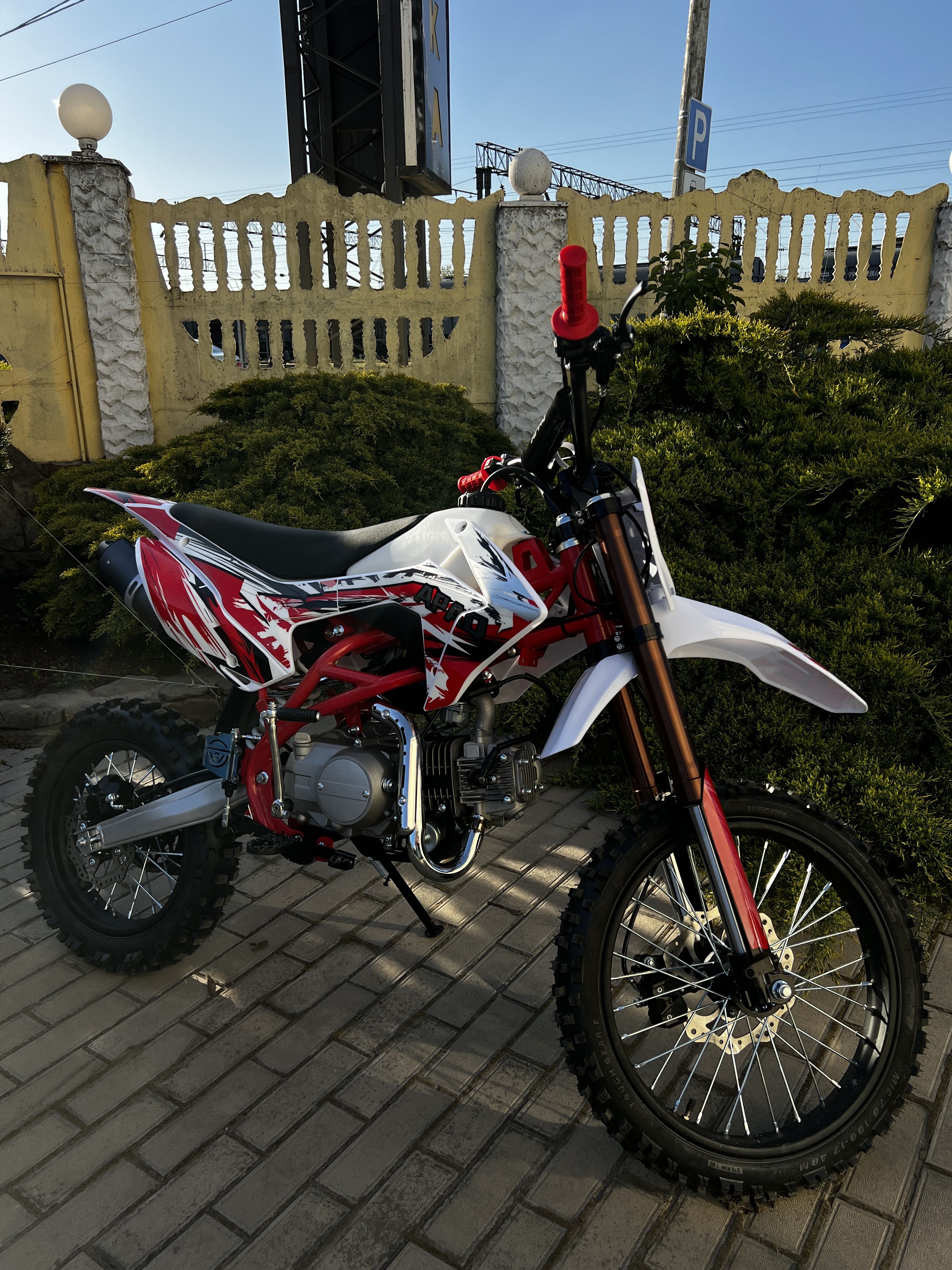 СобранныйПитбайкEX-MOTOAPAQ125PRO17/14