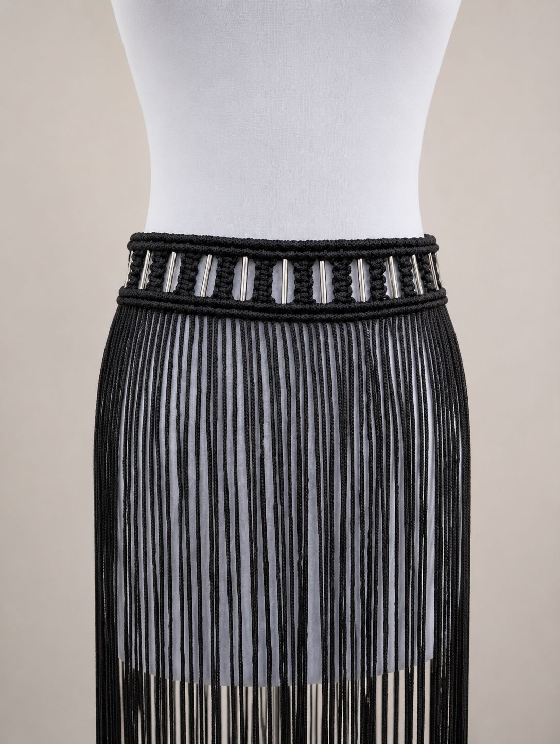 Пляжная накидка макраме - фото 5