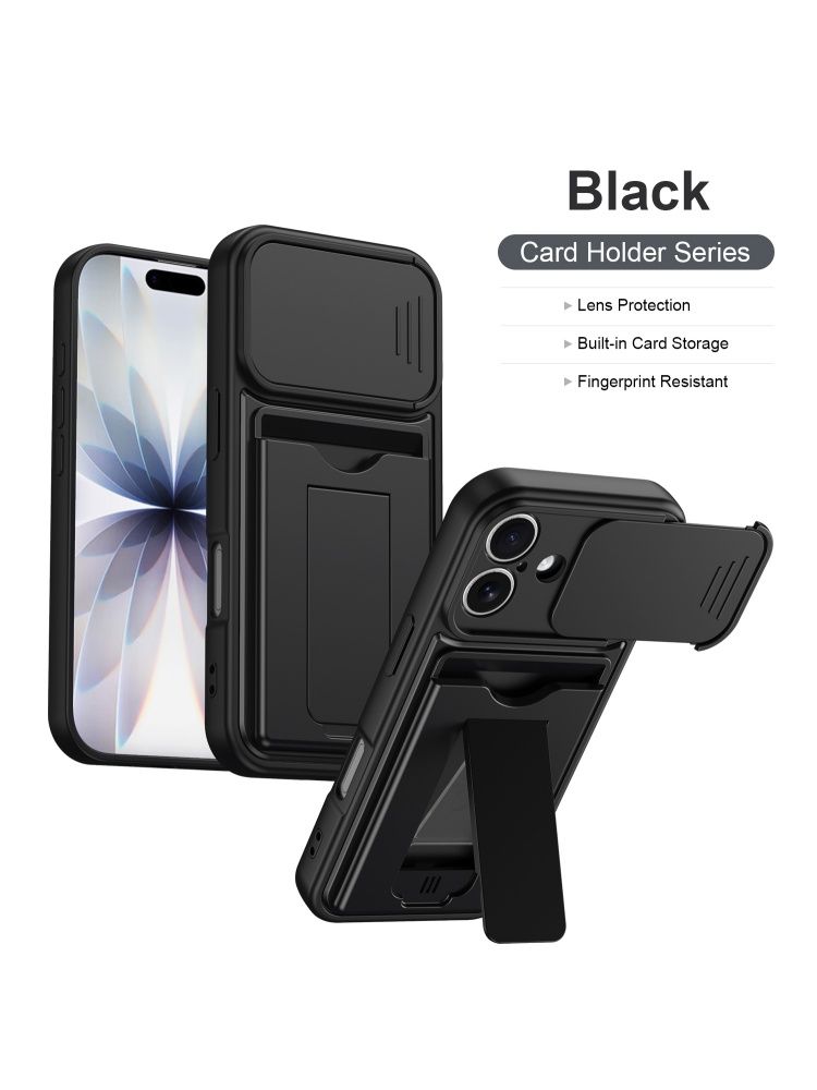 智能手机壳 用于 Apple iPhone 16, 热塑性聚氨酯, 黑色