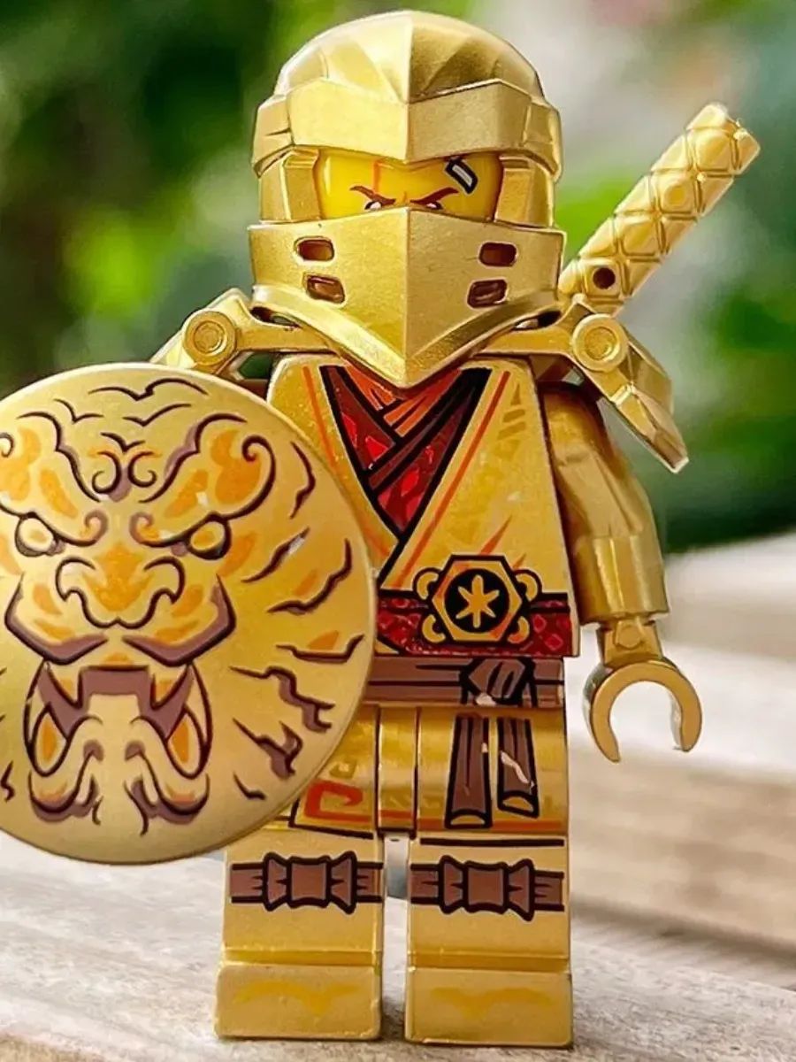 Фигурка Кай в золотой броне / Ниндзяго / Минифигурка Ninjago