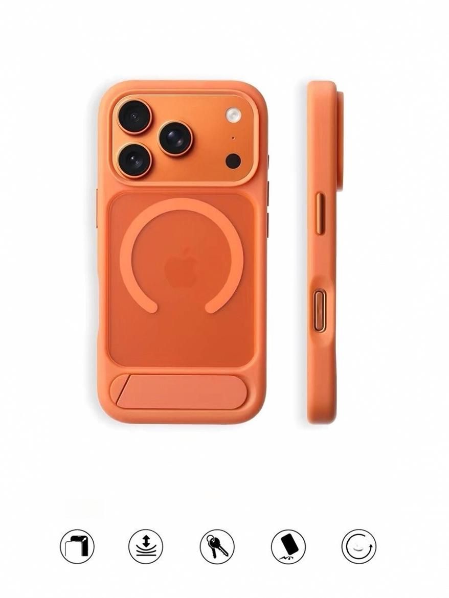 智能手机壳 用于 Apple iPhone 17 Pro Max, 硅胶, 橙色