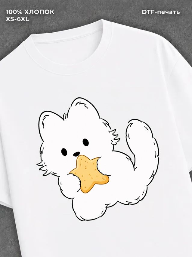 Футболка cat star